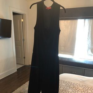 Black sleeveless romper